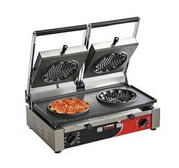 Sirman - Våffeljärn - PDW - Dubbelt - Hjärtformade våfflor- 3kW