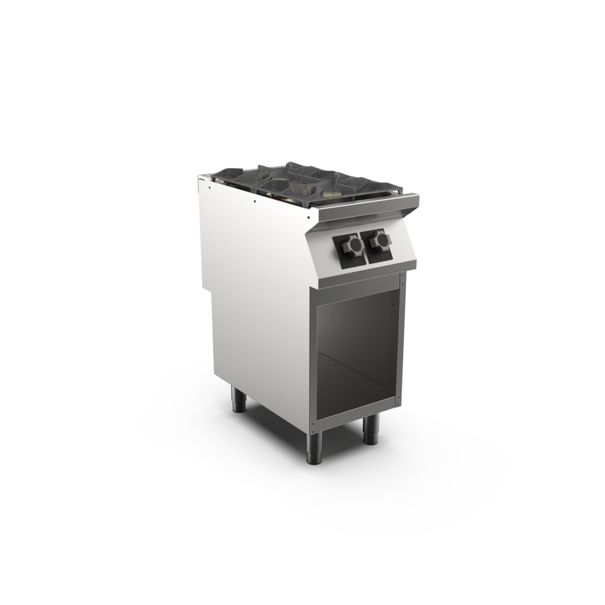 Mareno - Gasspis HS Mareno M1-90 PC94GG - 2 öppna brännare 1 × 6 kW, 1 × 10 kW - 400 × 920 × 900 mm