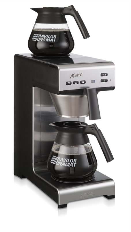 Bonamat - Kaffebryggare - Matic -1 bryggcentral och 2 värmeplattor - 230V - Marin