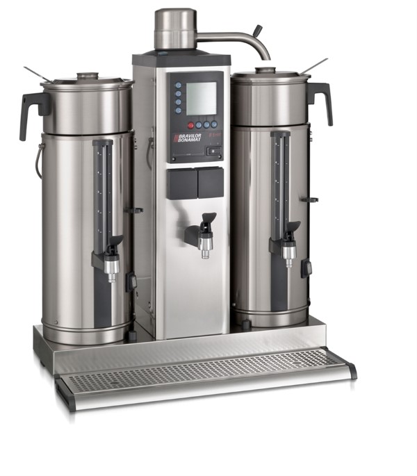 Bonamat - Urnbryggare - B5 HW - 1 bryggpelare med separat hetvattenkran och 2 behållare på 5 liter