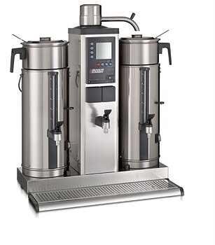 Bonamat - Urnbryggare - B5 HW - 1 bryggpelare med separat hetvattenkran och 2 behållare på 5 liter