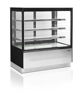 Tefcold - LPD1203F/BLACK - Konditormonter - 3 hyllor - 530 liter