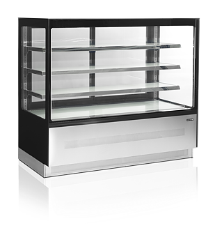 Tefcold - LPD1503F/BLACK - Konditormonter - 3 hyllor - 680 liter