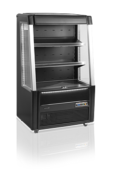 Tefcold - ODC90 BLACK - Exponeringskyl - Öppen front - 289 liter