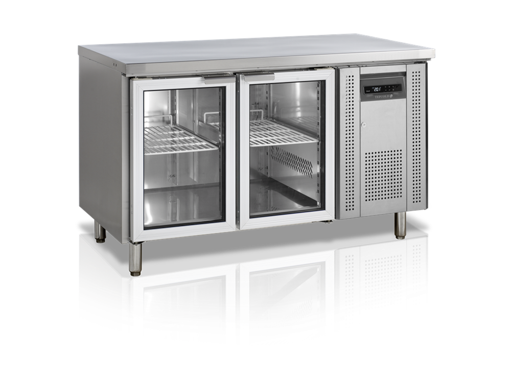 Tefcold - CK7210G - Kylbänk - GN 1/1 - 2 glasdörrar - 282 liter
