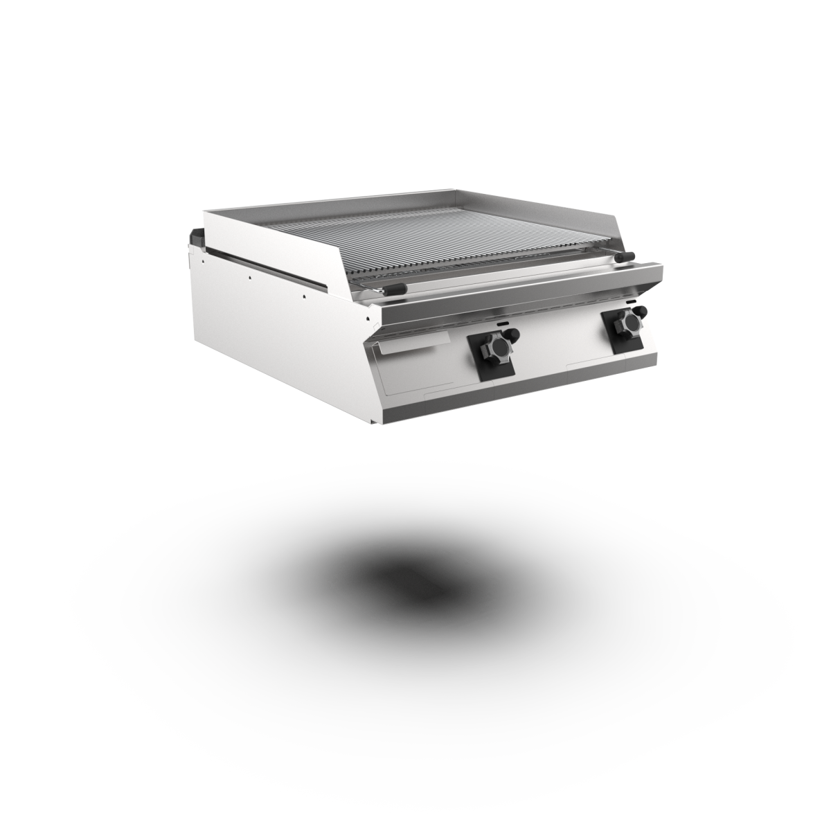 Mareno - Lavastensgrill gas Mareno M1-90 GL98GIT - 2 zoner, rostfria grillgaller, 780 × 645 mm - 800 × 920 × 250 mm