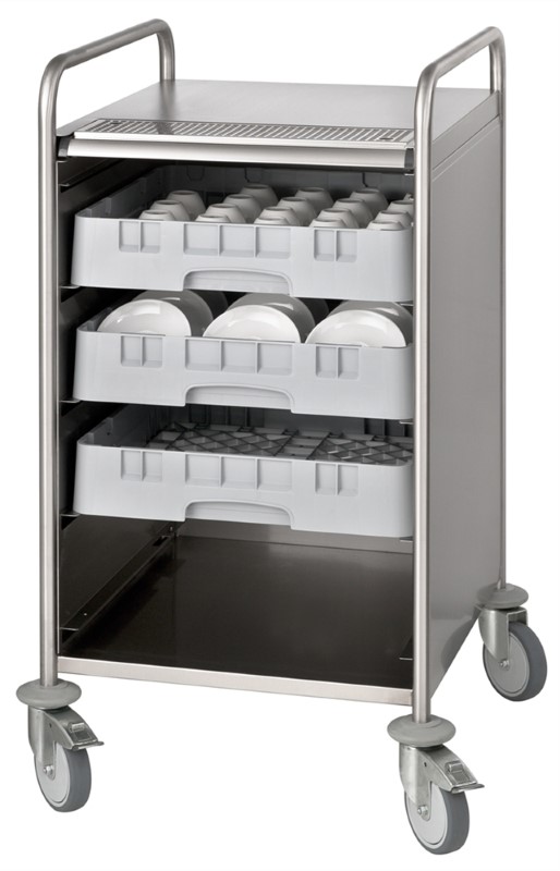 Bonamat - Serveringsvagn - 10S - Rostfri - Mått: 615x700x850 mm