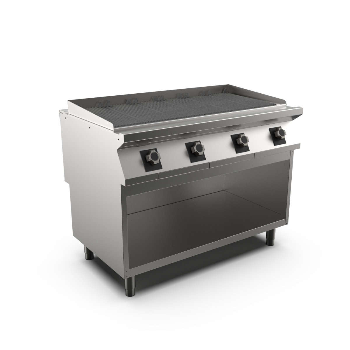 Mareno - Gasgrill HS Mareno M1-90 GR912GA - 4 zoner, 6 st vändbara grillgaller - 1200 × 920 × 900 mm