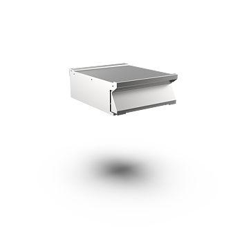 Mareno - Arbetsbänk Mareno M1-90 EN96CT - rostfri 1/1 GN draglåda 100 mm djup - 600 × 920 × 250 mm