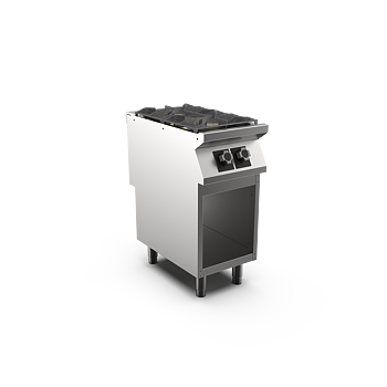 Mareno - Gasspis HS Mareno M1-70 PC74GG - 2 öppna brännare 1 × 6 kW, 1 × 9 kW - 400 × 750 × 900 mm