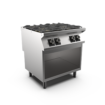 Mareno - Gasspis HS Mareno M1-70 PC78GG - 4 öppna brännare 2 × 6 kW, 2 × 9 kW - 800 × 750 × 900 mm