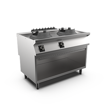 Mareno - Gaswok Mareno M1-70 WK712GG - 2 wokbrännare med kastrullstöd - 1200 × 750 × 900 mm