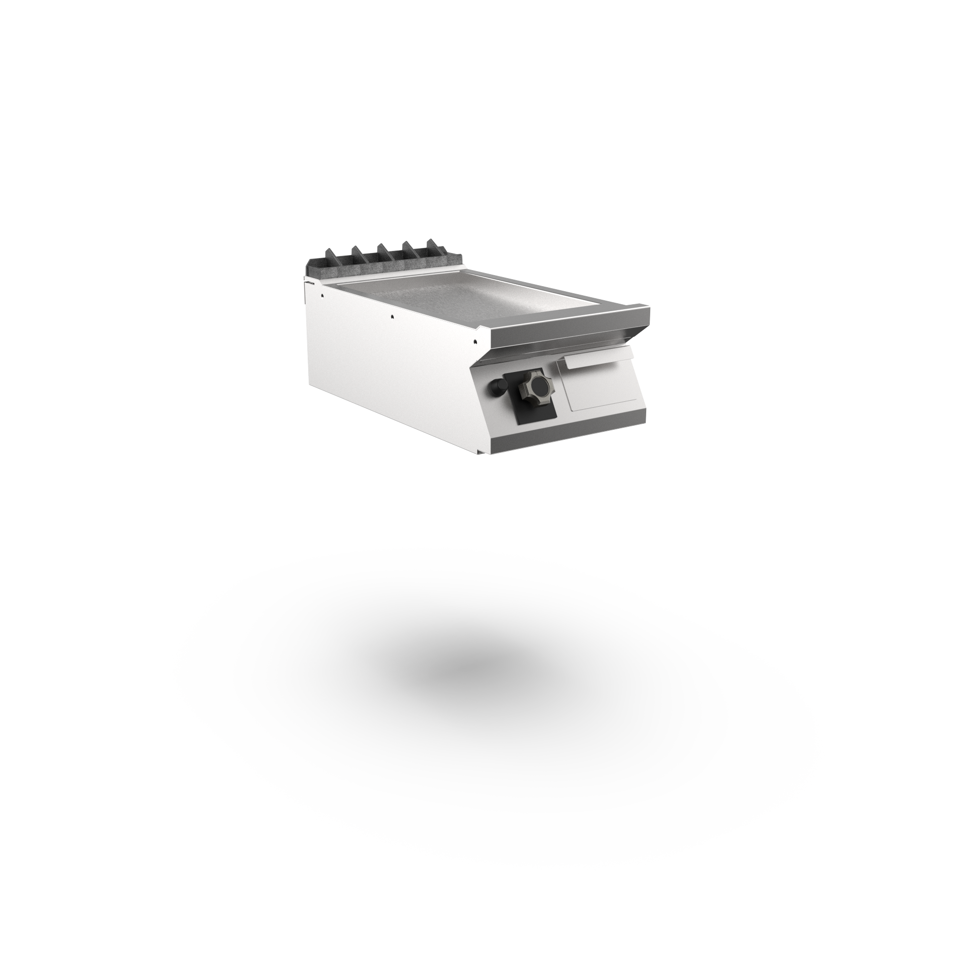 Mareno - Satin-kromstekhäll gas Mareno M1-70 FT74GLCST - 1 zon, slät stekyta - 400 × 750 × 250 mm
