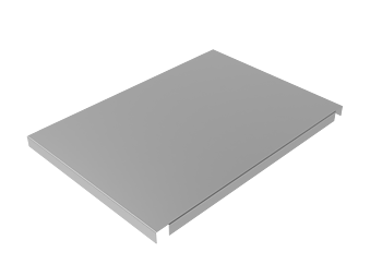 Rostfri slät underhylla dim 200x562mm