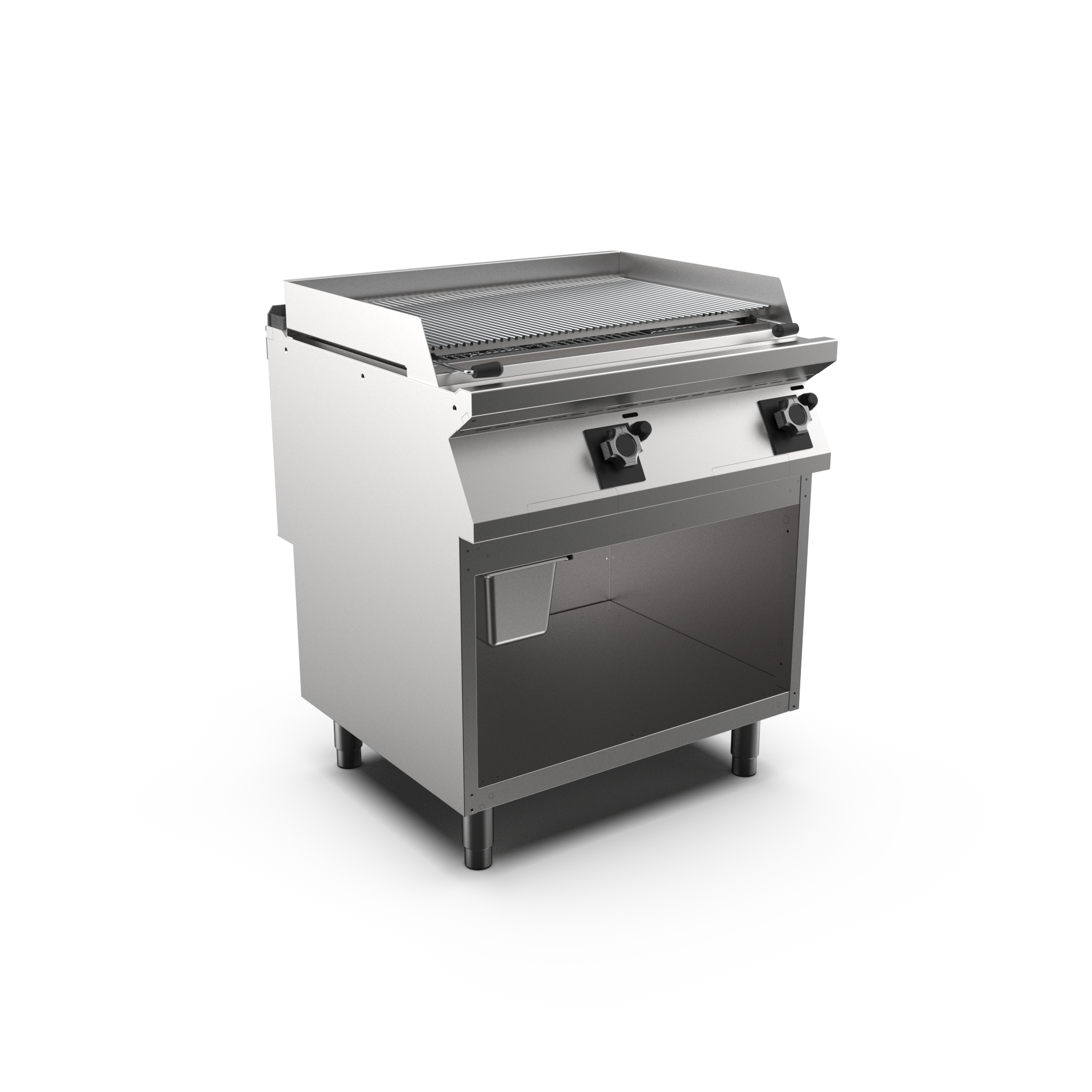 Mareno - Lavastensgrill gas HS Mareno M1-70 GL78GIG - 2 zoner, rostfria grillgaller - 800 × 750 × 250 mm