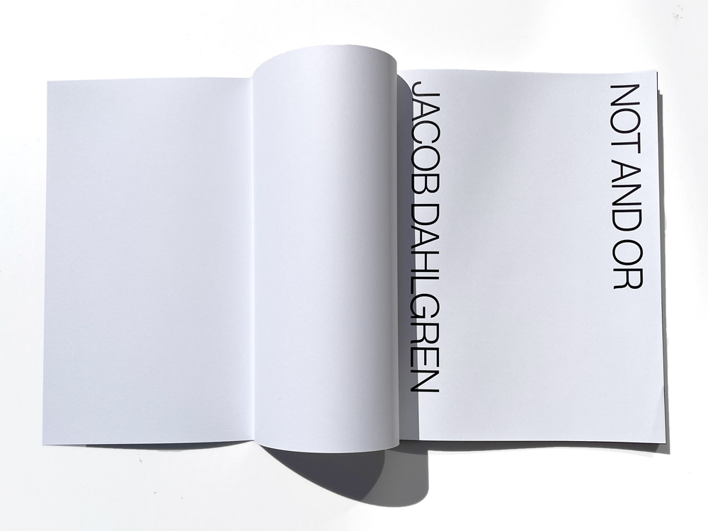 Jacob Dahlgren: Not and Or - 2