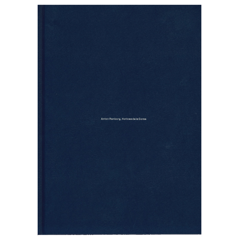 Anton Renborg: Notice de la Corse [signed]