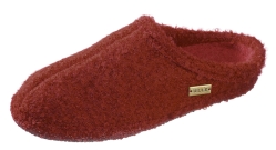 Ulle tofflor mohair röd