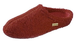 Ulle tofflor mohair röd