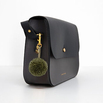 Reflekterande Pom Pom - Olive Green