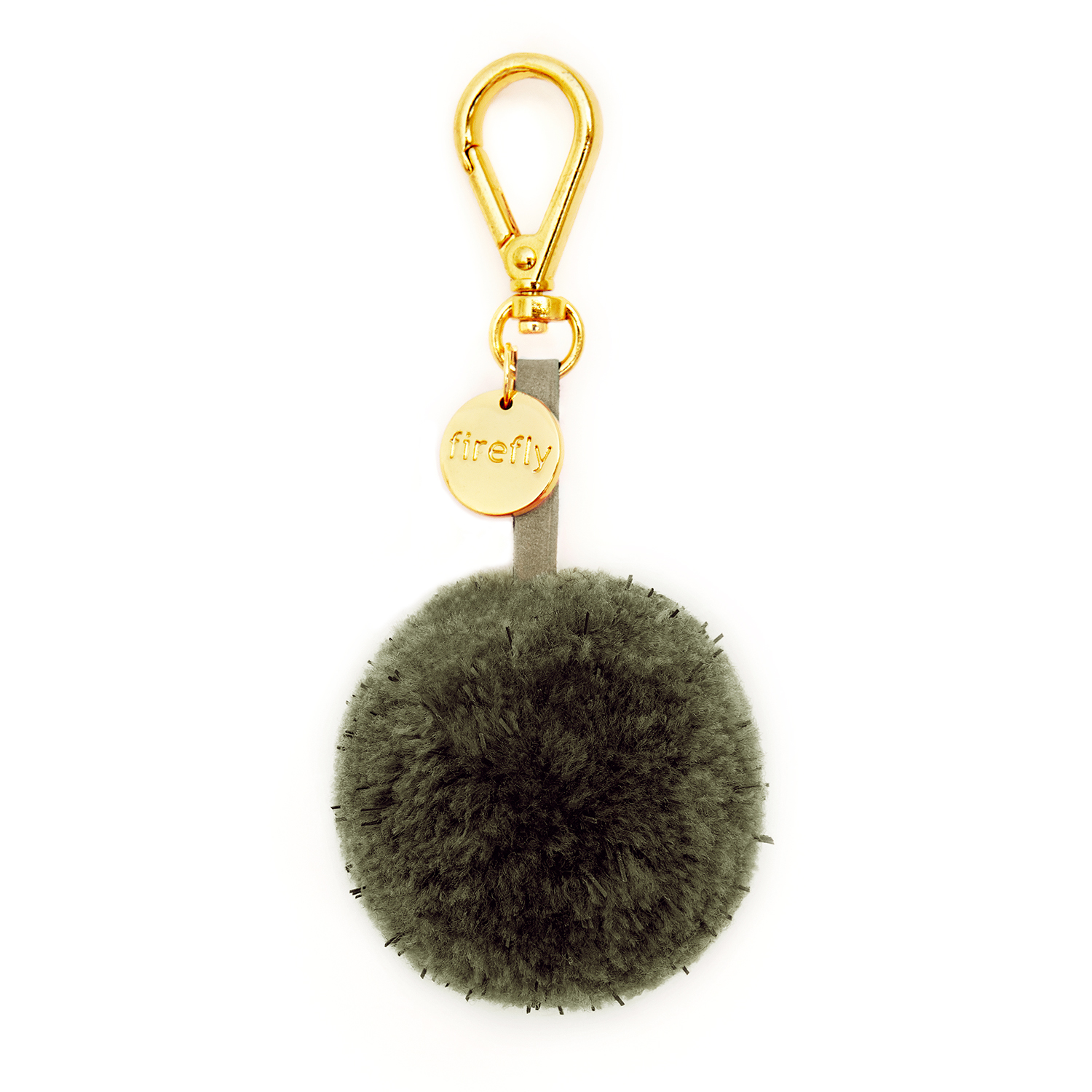 Reflekterande Pom Pom - Olive Green