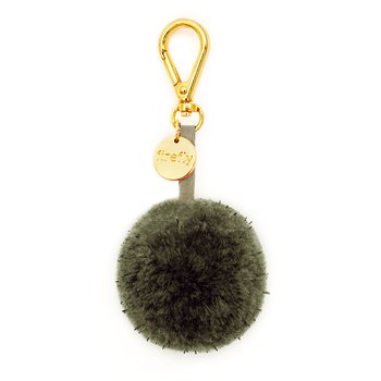 Reflekterande Pom Pom - Olive Green