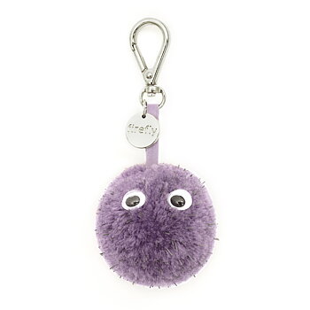 Reflekterande Pom Pom med Ögon - Lilac 