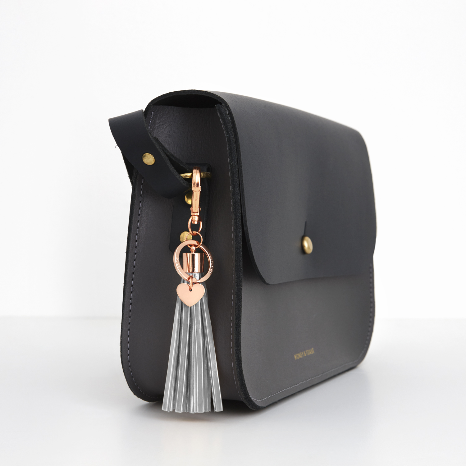 Grey Sky Tassel Reflector - Rose Gold - 2