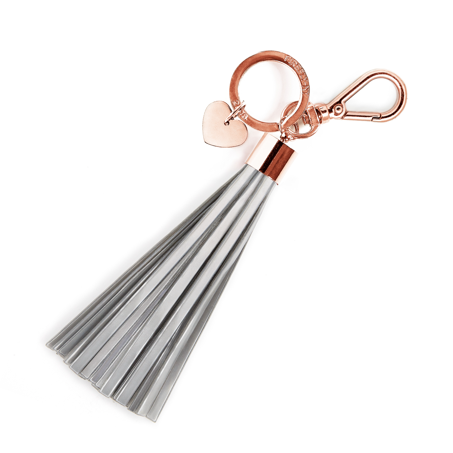 Grey Sky Tassel Reflector - Rose Gold