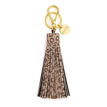 Soft Tassel Reflector - Leopard Print