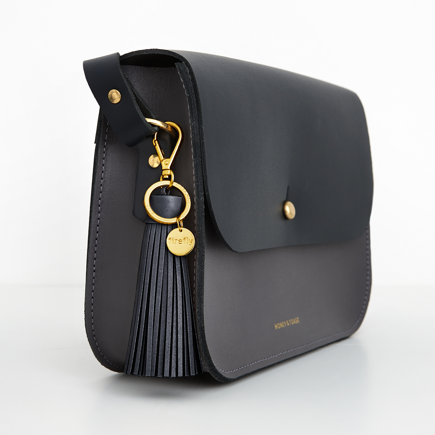 Soft Tassel Reflector - Dark Denim Gold - 2