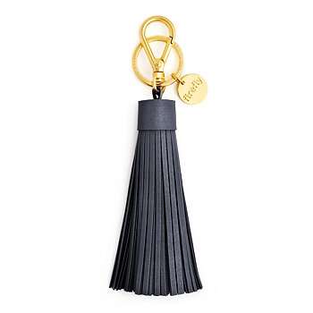 Soft Tassel Reflector - Dark Denim Gold