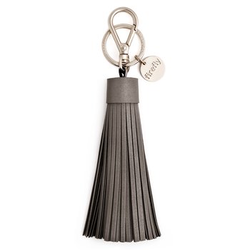 Soft Tassel Reflector - Charcoal