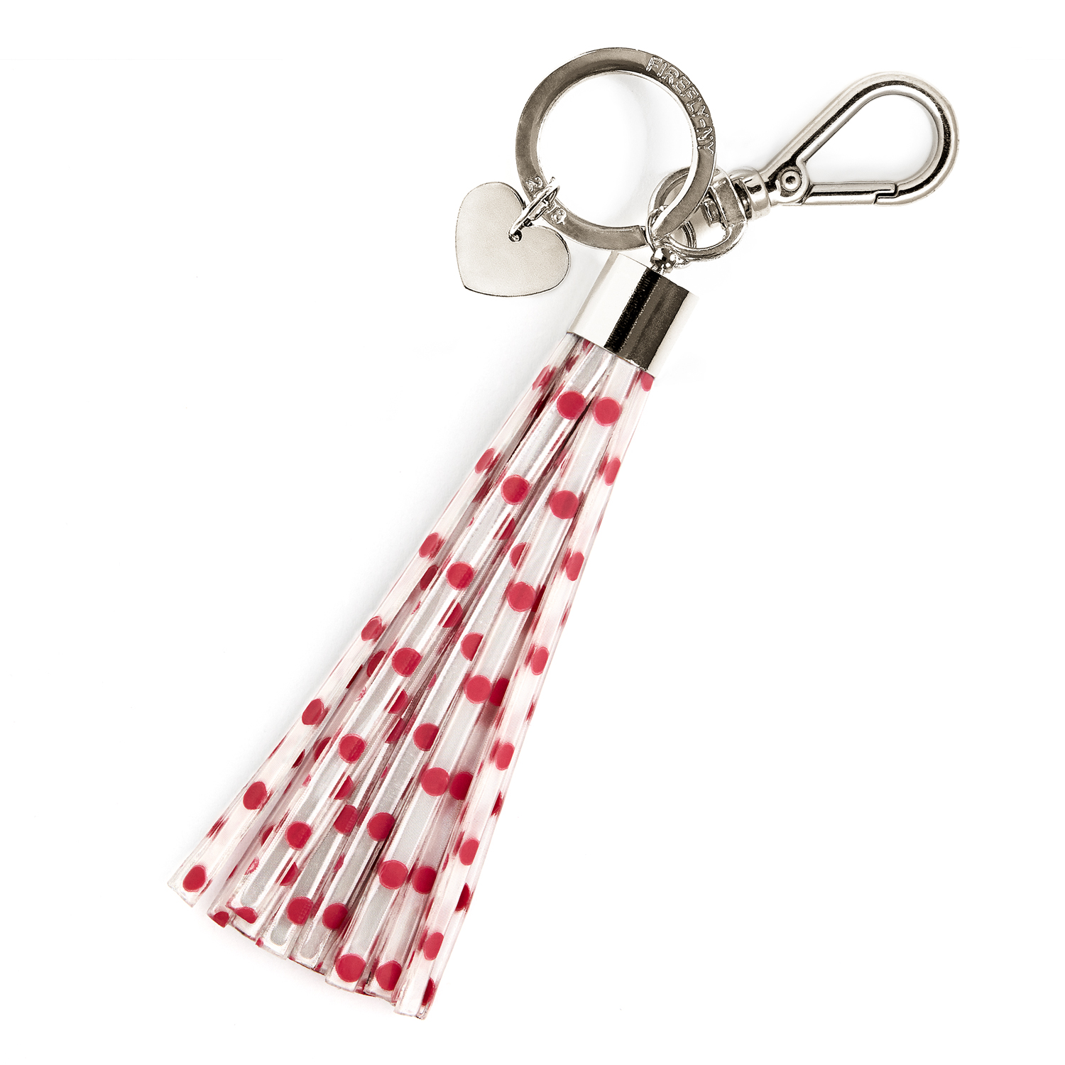 Red Dots Print Tassel Reflector