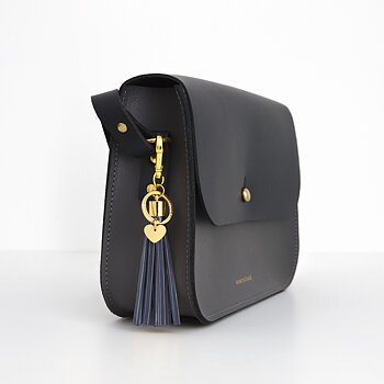 Midnight Blue Tassel Reflector - Gold