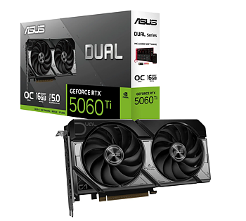 ASUS GeForce RTX 5060 TI 16GB DUAL OC - Grafikkort