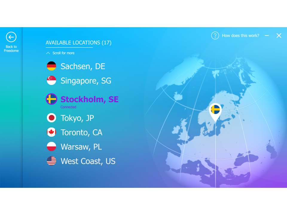 F-Secure Freedome VPN 1 år Prenumeration 3-användare - 5