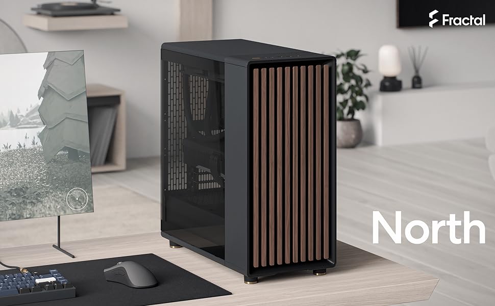 Fractal Design North, Charcoal Black, Walnut, Tempered Glass, ATX - 2
