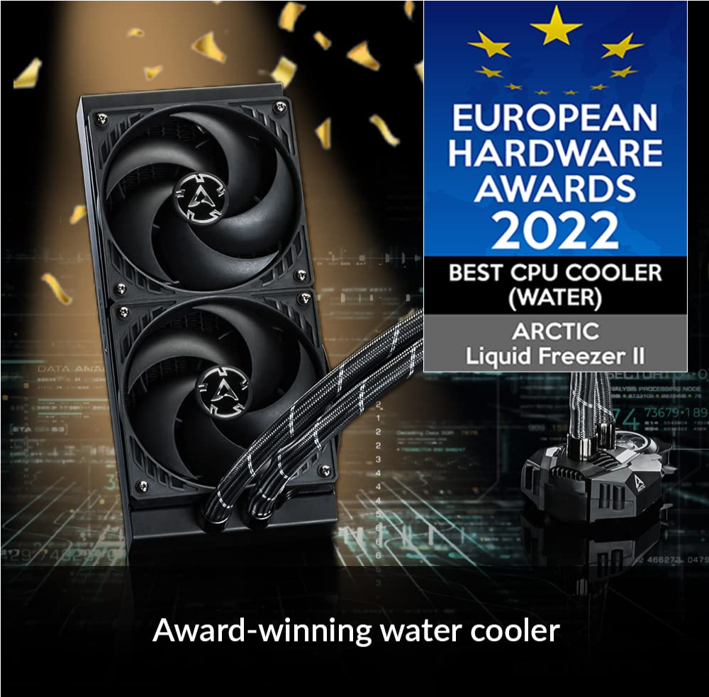 Arctic Liquid Freezer II 240, All-In-One vattenkylning 2 x 120 mm fan, LGA1700 support - 5