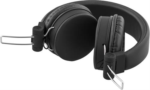 Streetz headset med mikrofon, hopfällbara - Svart eller vit - 3