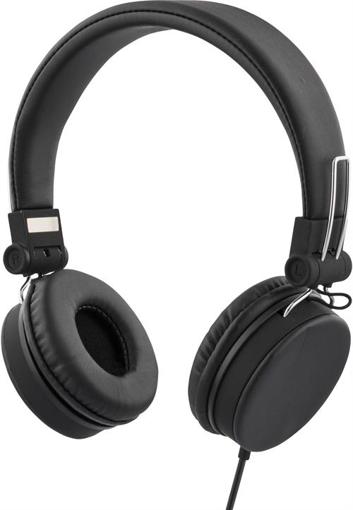 Streetz headset med mikrofon, hopfällbara - Svart eller vit - 2