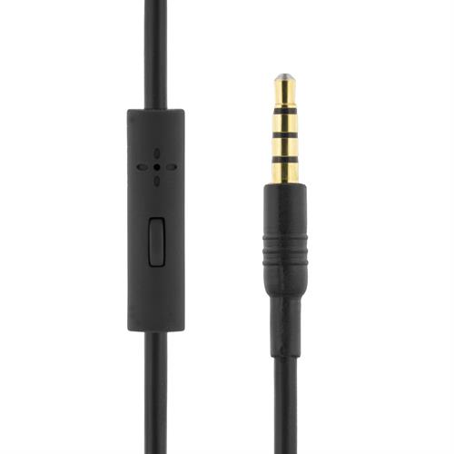 Streetz headset med mikrofon, hopfällbara - Svart eller vit - 4