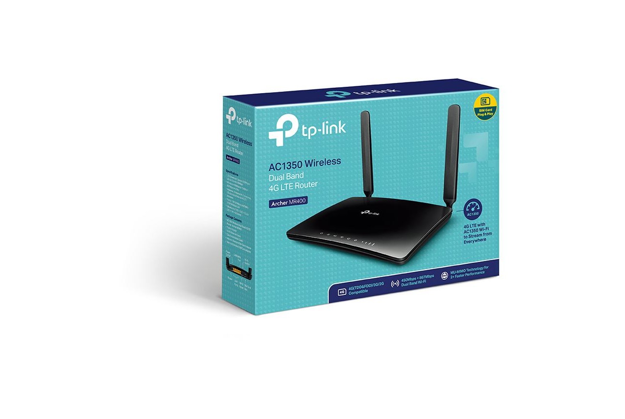 TP-Link Archer MR400, Wireless 4G LTE Router - 3