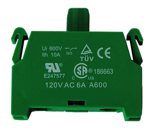 Extra contact block for SCB3 or SCB4, normally open