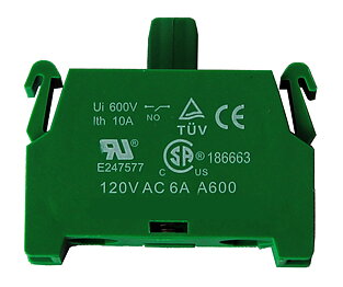 Extra contact block for SCB3 or SCB4, normally open