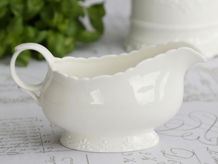 White sauce jug - Sauce jug - Jug 100% porcelain - Provence - 3