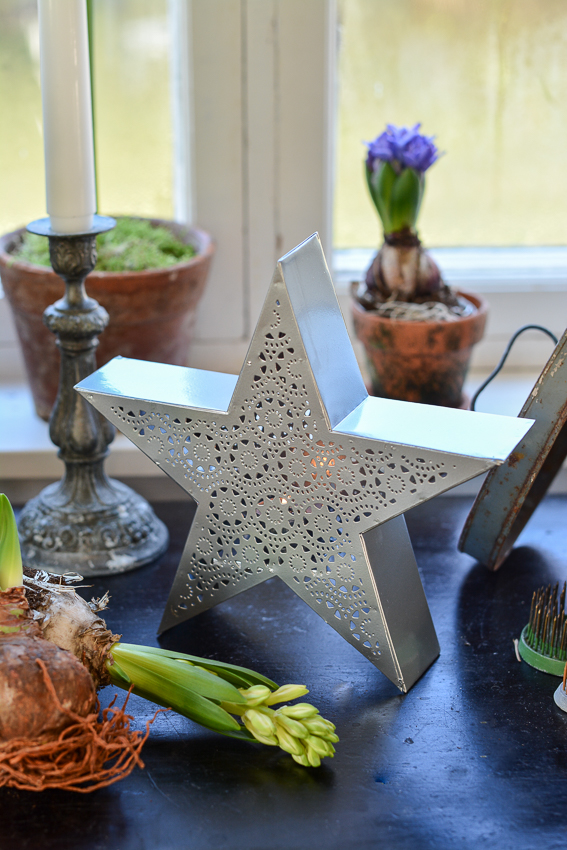 LANTERN - ADVENT STAR - STAR - ANTIQUE SILVER - 3