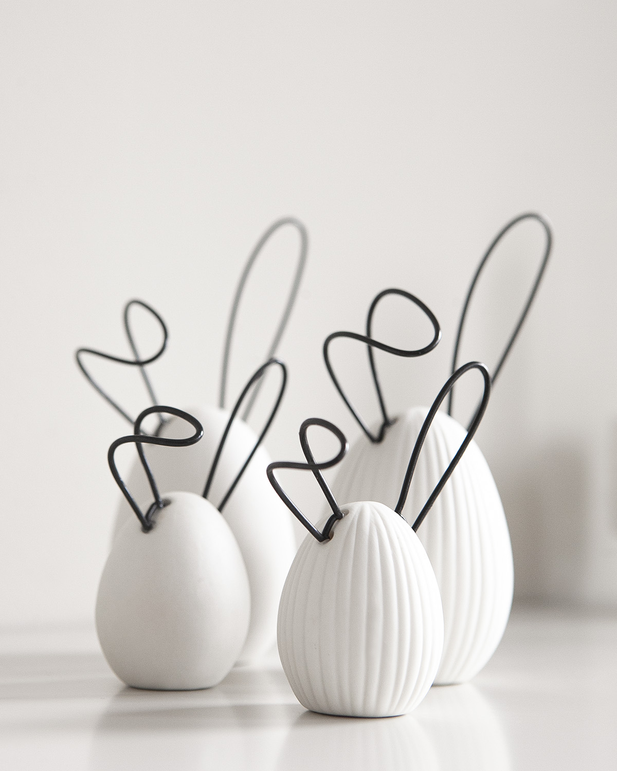 Linn - Rabbit - Hare - White Decoration - Small - 6