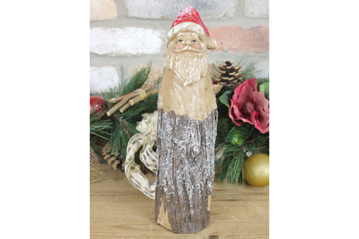Gnome - Carved/Sculpted - Wood - Polyresin - 31 cm - 2