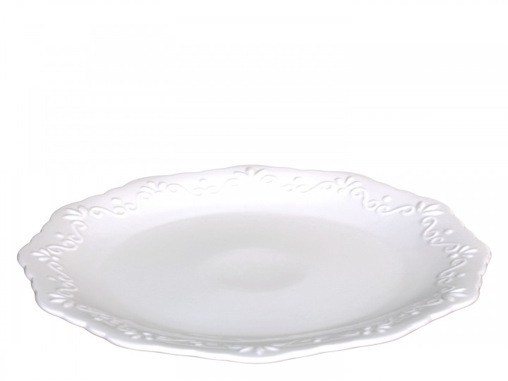 Plate/Dinner plate Provence Ø27 cm Porcelain White - 9